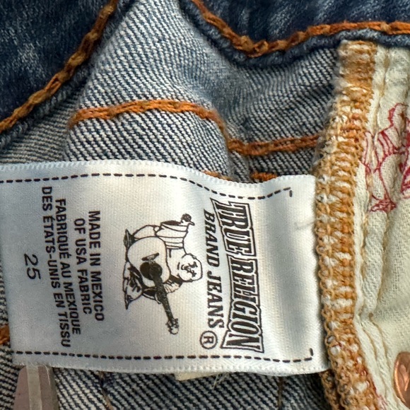 True Religion Size 25 Rust Brown Big T BPQL COASTL SNSE Low Rise Skinny Jeans - Picture 11 of 13